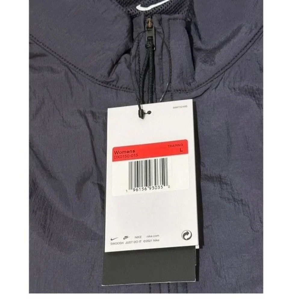 Nike Training City Ready Repel Navy Short Sleeve Jacket Vest Women's Large NEW - Picture 9 of 13